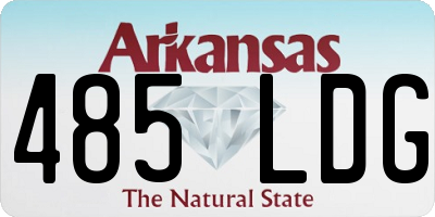AR license plate 485LDG