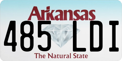 AR license plate 485LDI