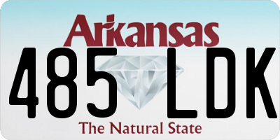 AR license plate 485LDK