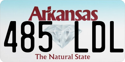 AR license plate 485LDL