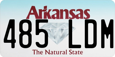 AR license plate 485LDM