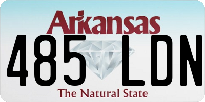 AR license plate 485LDN