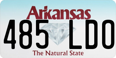 AR license plate 485LDO