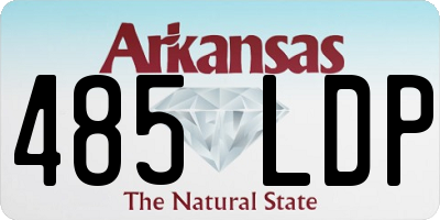AR license plate 485LDP