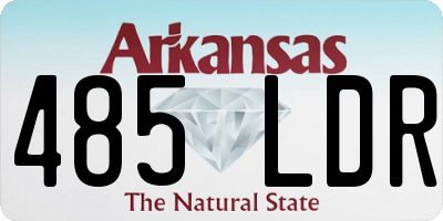 AR license plate 485LDR