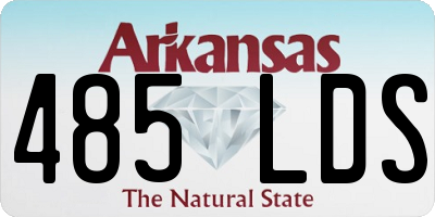 AR license plate 485LDS