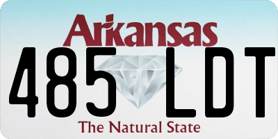 AR license plate 485LDT