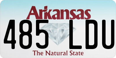 AR license plate 485LDU