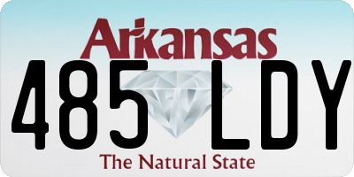 AR license plate 485LDY