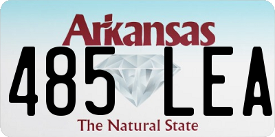 AR license plate 485LEA