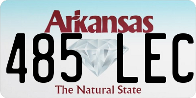 AR license plate 485LEC