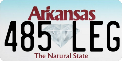 AR license plate 485LEG