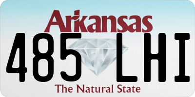 AR license plate 485LHI