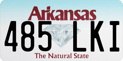 AR license plate 485LKI