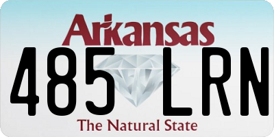AR license plate 485LRN