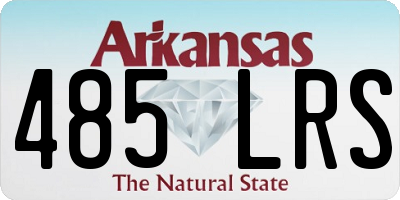 AR license plate 485LRS