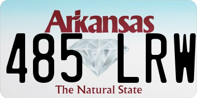 AR license plate 485LRW