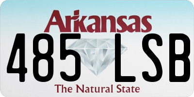 AR license plate 485LSB