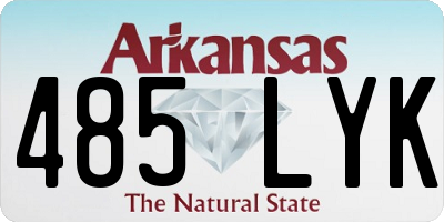 AR license plate 485LYK