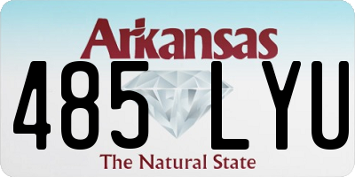 AR license plate 485LYU