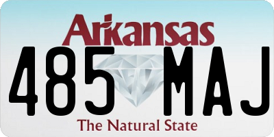AR license plate 485MAJ