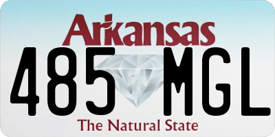 AR license plate 485MGL