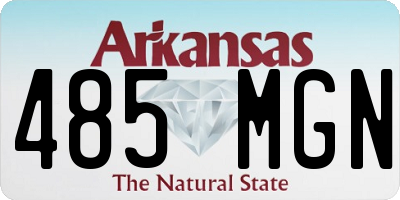 AR license plate 485MGN