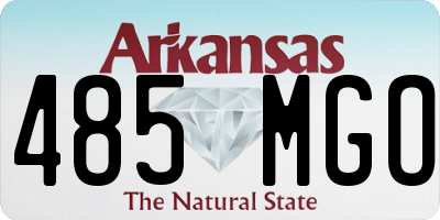 AR license plate 485MGO