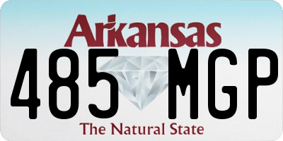 AR license plate 485MGP