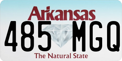 AR license plate 485MGQ