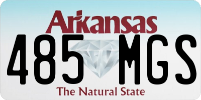 AR license plate 485MGS