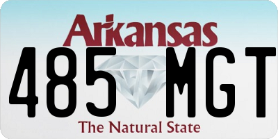 AR license plate 485MGT