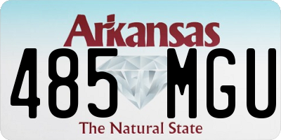 AR license plate 485MGU