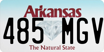 AR license plate 485MGV