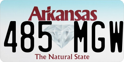 AR license plate 485MGW