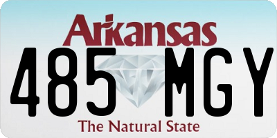 AR license plate 485MGY