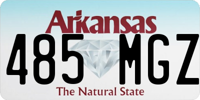 AR license plate 485MGZ