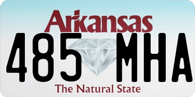 AR license plate 485MHA
