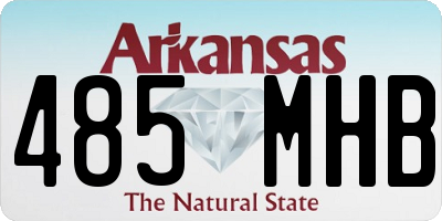 AR license plate 485MHB