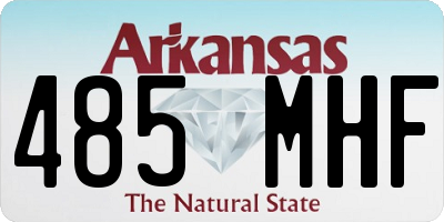 AR license plate 485MHF