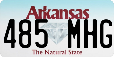 AR license plate 485MHG