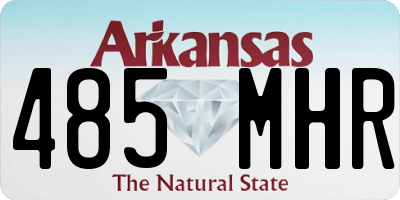 AR license plate 485MHR