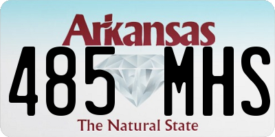 AR license plate 485MHS