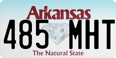 AR license plate 485MHT