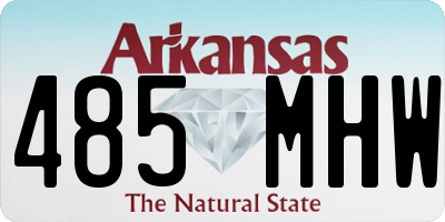 AR license plate 485MHW