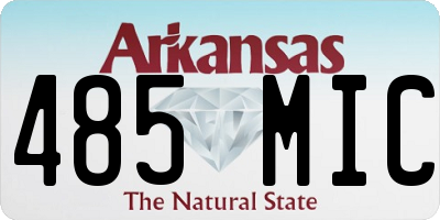 AR license plate 485MIC