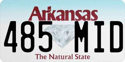 AR license plate 485MID