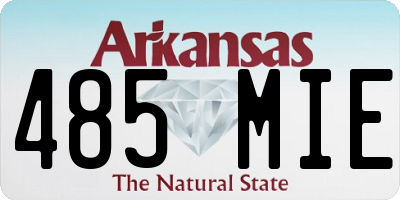 AR license plate 485MIE