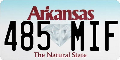 AR license plate 485MIF