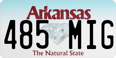AR license plate 485MIG